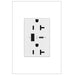 Legrand - ARTRUSB206ACW4 - Tamper-Resistant Ultra-Fast USB Type-A/C Outlet - Adorne - White