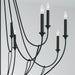 Capital Lighting - 441601BI - 12 Light Chandelier - Bentley - Black Iron