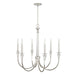 Capital Lighting - 441861PN - Six Light Chandelier - Laurent - Polished Nickel