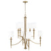 Capital Lighting - 442681AD-701 - Eight Light Chandelier - Abbie - Aged Brass