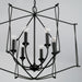 Capital Lighting - 541661BI - Six Light Foyer Pendant - Bentley - Black Iron