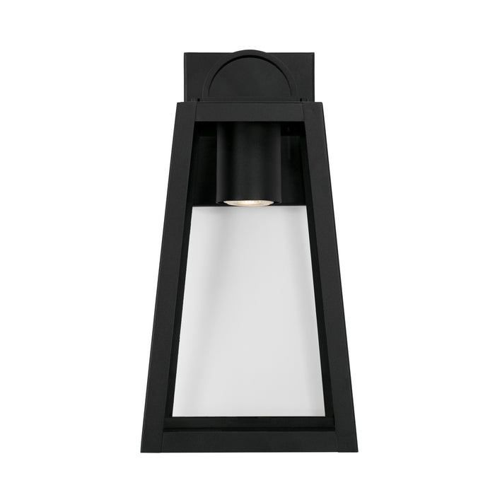 Capital Lighting - 943711BK-GL - One Light Outdoor Wall Lantern - Leighton - Black