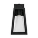 Capital Lighting - 943711BK-GL - One Light Outdoor Wall Lantern - Leighton - Black
