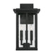 Capital Lighting - 943832BK - Three Light Outdoor Wall Lantern - Barrett - Black