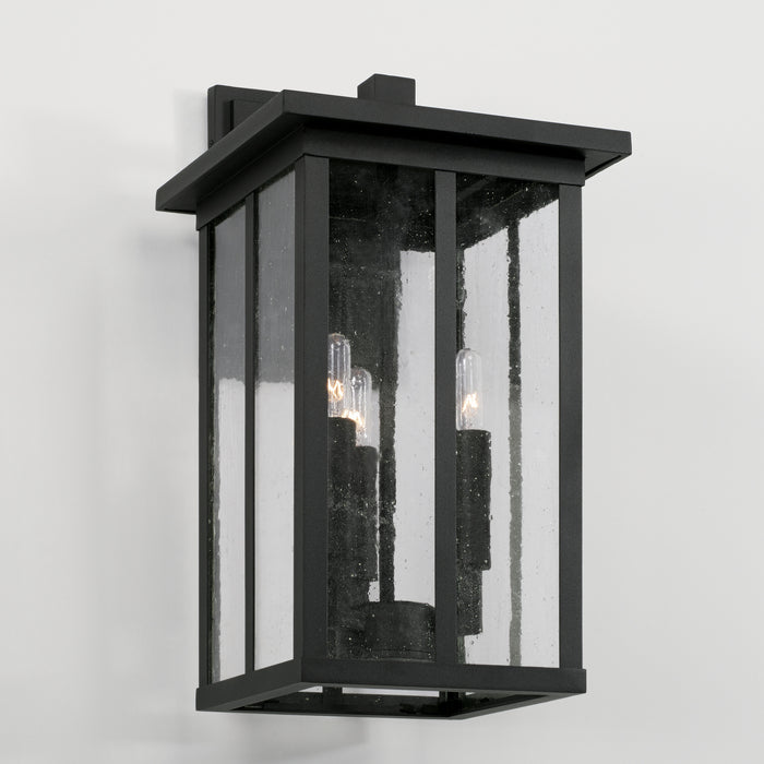 Capital Lighting - 943832BK - Three Light Outdoor Wall Lantern - Barrett - Black