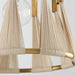 Capital Lighting - 341111NP - One Light Pendant - Bianca - Bleached Natural Rope and Patinaed Brass