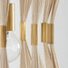 Capital Lighting - 341111NP - One Light Pendant - Bianca - Bleached Natural Rope and Patinaed Brass