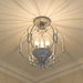 Golden - 1349-SF OY - Three Light Semi-Flush Mount - Antoinette - Oyster
