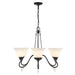 Golden - 3715-6 BLK-OP - Six Light Chandelier - Donya - Matte Black