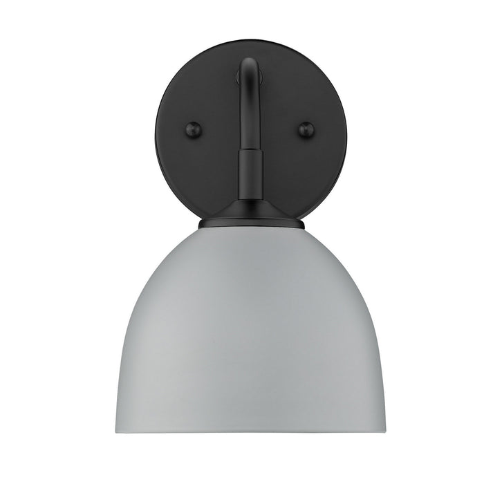 Golden - 6956-1W BLK-MGY - One Light Wall Sconce - Zoey - Matte Black