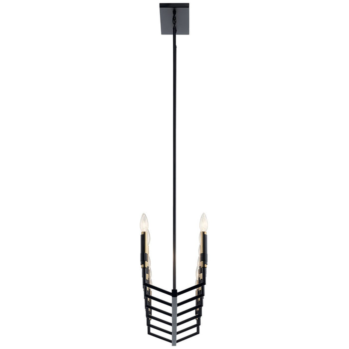 Kichler - 52350BK - 12 Light Linear Chandelier - Armand - Black