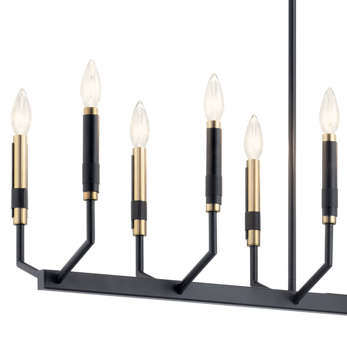 Kichler - 52350BK - 12 Light Linear Chandelier - Armand - Black