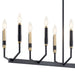 Kichler - 52350BK - 12 Light Linear Chandelier - Armand - Black