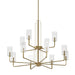 Kichler - 52412BNB - 12 Light Chandelier - Kimrose - Brushed Natural Brass