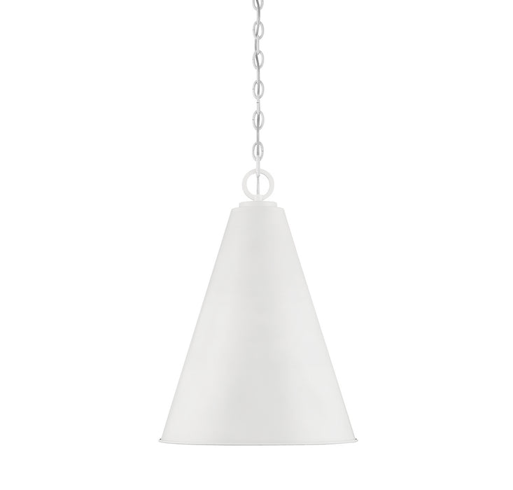 Meridian - M70112WH - One Light Pendant - White