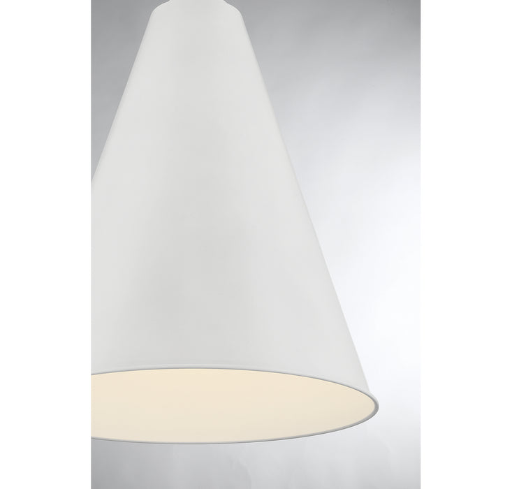 Meridian - M70112WH - One Light Pendant - White