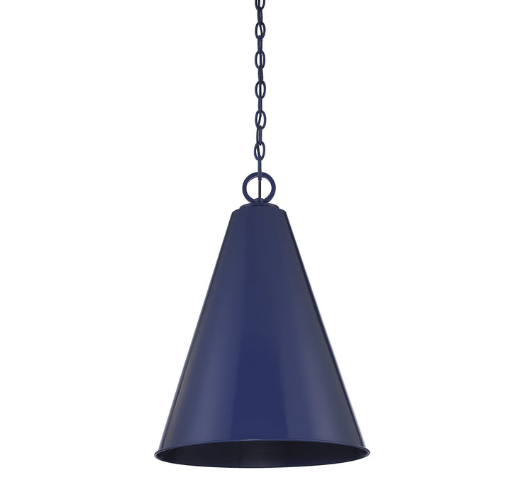 Meridian - M70112NBL - One Light Pendant - Navy Blue