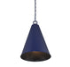 Meridian - M70112NBL - One Light Pendant - Navy Blue