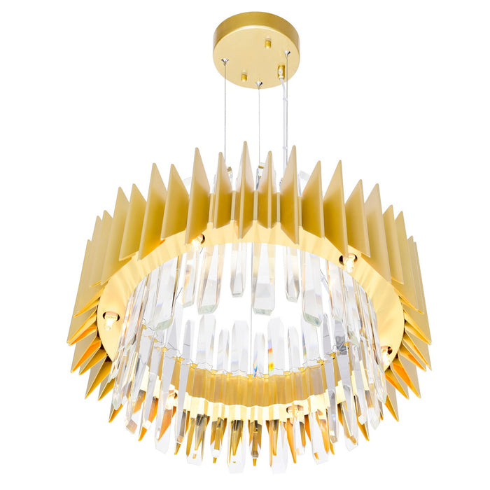 CWI Lighting - 1247P20-12-602 - 12 Light Chandelier - Cityscape - Satin Gold