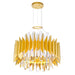 CWI Lighting - 1247P20-12-602 - 12 Light Chandelier - Cityscape - Satin Gold