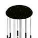 CWI Lighting - 1262P24-16-101 - LED Chandelier - Flute - Black