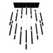 CWI Lighting - 1262P32-14-101 - LED Chandelier - Flute - Black