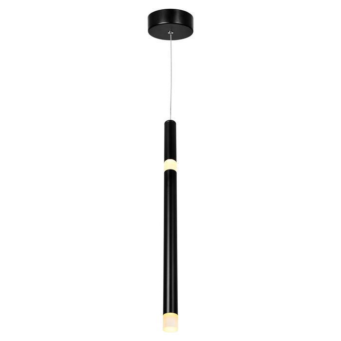 CWI Lighting - 1262P5-1-101 - LED Pendant - Flute - Black