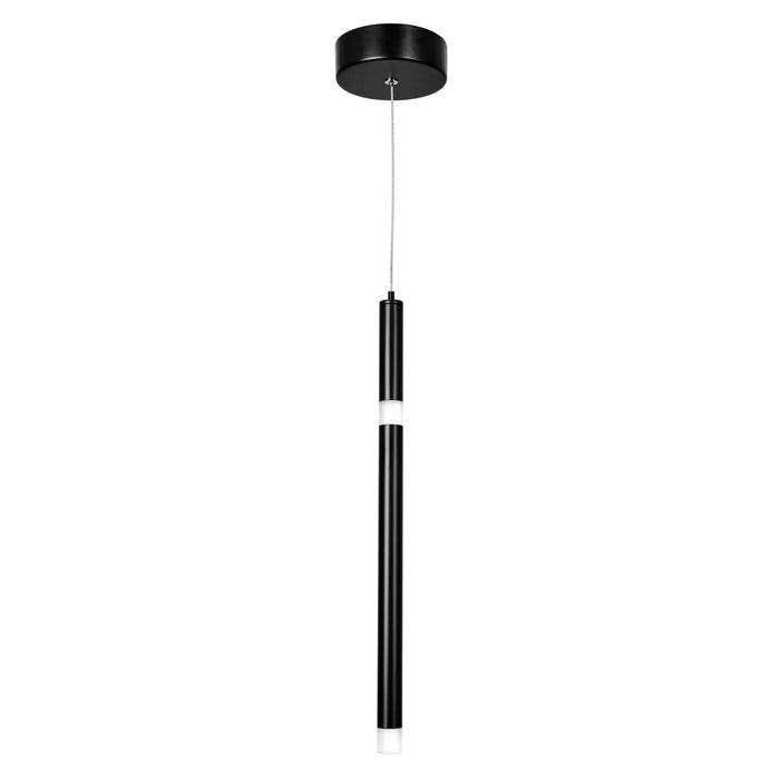 CWI Lighting - 1262P5-1-101 - LED Pendant - Flute - Black