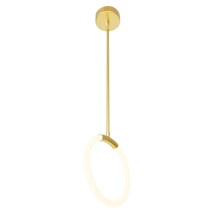 CWI Lighting - 1273P10-1-602 - LED Pendant - Hoops - Satin Gold