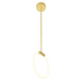 CWI Lighting - 1273P10-1-602 - LED Pendant - Hoops - Satin Gold