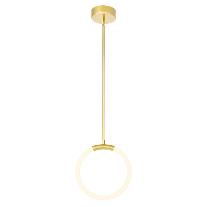 CWI Lighting - 1273P10-1-602 - LED Pendant - Hoops - Satin Gold