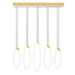 CWI Lighting - 1273P23-5-602-RC - LED Chandelier - Hoops - Satin Gold