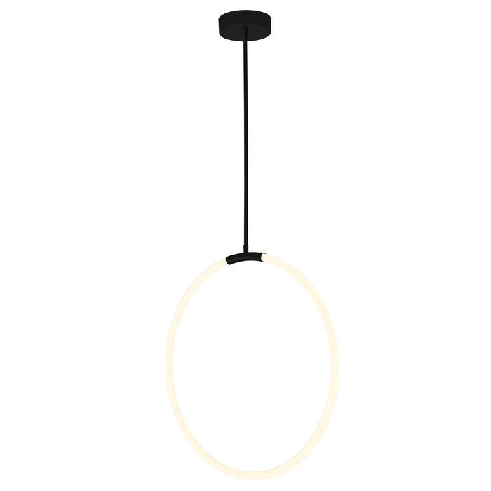 CWI Lighting - 1273P24-1-101 - LED Chandelier - Hoops - Black