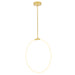 CWI Lighting - 1273P24-1-602 - LED Chandelier - Hoops - Satin Gold