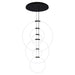 CWI Lighting - 1273P35-6-101-R - LED Chandelier - Hoops - Black