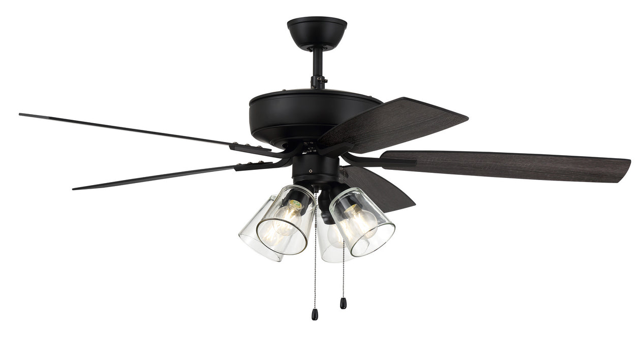 Craftmade - P104FB5-52FBGW - 52 Inch Ceiling Fan - Pro Plus 104 - Flat Black