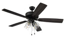 Craftmade - P104FB5-52FBGW - 52 Inch Ceiling Fan - Pro Plus 104 - Flat Black