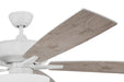 Craftmade - S111W5-60WWOK - 60"Ceiling Fan - Super Pro 111 - White