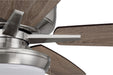 Craftmade - S119BNK5-60DWGWN - 60"Ceiling Fan - Super Pro 119 - Brushed Polished Nickel
