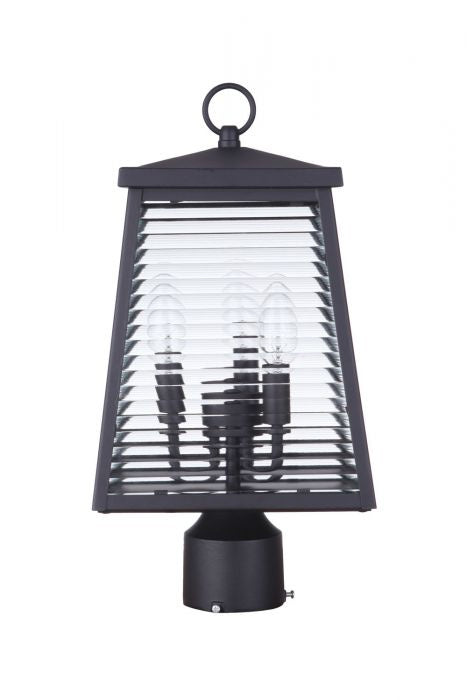 Craftmade - ZA4115-MN - Three Light Outdoor Post Mount - Armstrong - Midnight