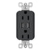 Legrand - TM826USBGCCV4 - Tamper-Resistant USB Outlet - radiant - Graphite