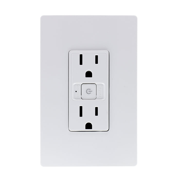 Legrand - WWRR15WHCCV2 - Smart Outlet - Wi-Fi - radiant - White