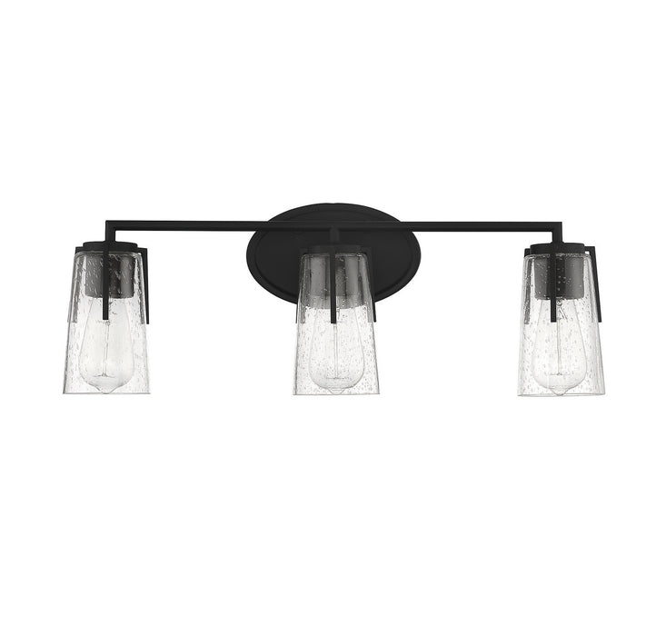 Savoy House - 8-7045-3-BK - Three Light Bath Bar - Sacremento - Black