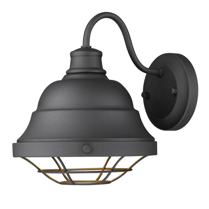 Golden - 7316-OWM NB - One Light Outdoor Wall Mount - Bartlett - Natural Black