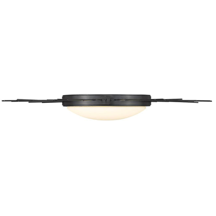Golden - 9126-FM24 BLK-OP - LED Flush Mount - Kieran - Matte Black