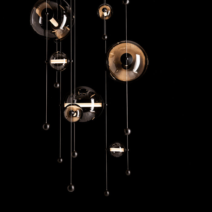 Hubbardton Forge - 139051-LED-STND-10-YL0694 - LED Pendant - Abacus - Black