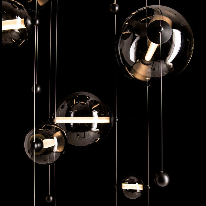 Hubbardton Forge - 139051-LED-STND-10-YL0694 - LED Pendant - Abacus - Black