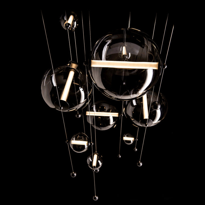 Hubbardton Forge - 139051-LED-STND-10-YL0694 - LED Pendant - Abacus - Black
