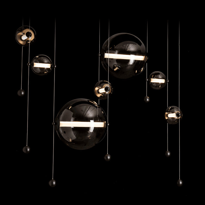 Hubbardton Forge - 139054-LED-STND-10-YL0694 - LED Pendant - Abacus - Black