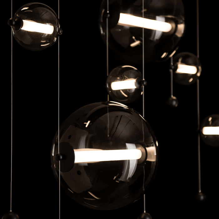 Hubbardton Forge - 139054-LED-STND-10-YL0694 - LED Pendant - Abacus - Black